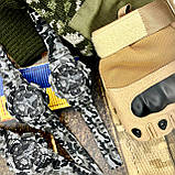 Тактичний багатофункціональний годинник Patriot 005 Тризуб срібло Camo Grey + Коробка., фото 8