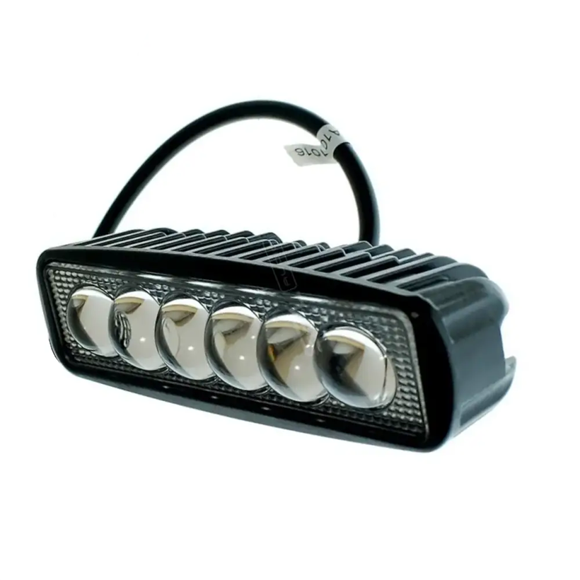 Додаткова світлодіодна LED-фара з лінзами LD18 W 6 smd, 10-30 B, фото 1