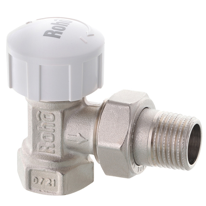 Кран радіаторний термостатичний Roho R5150-050 - 1/2" (М30х1,5) (кутовий), фото 1
