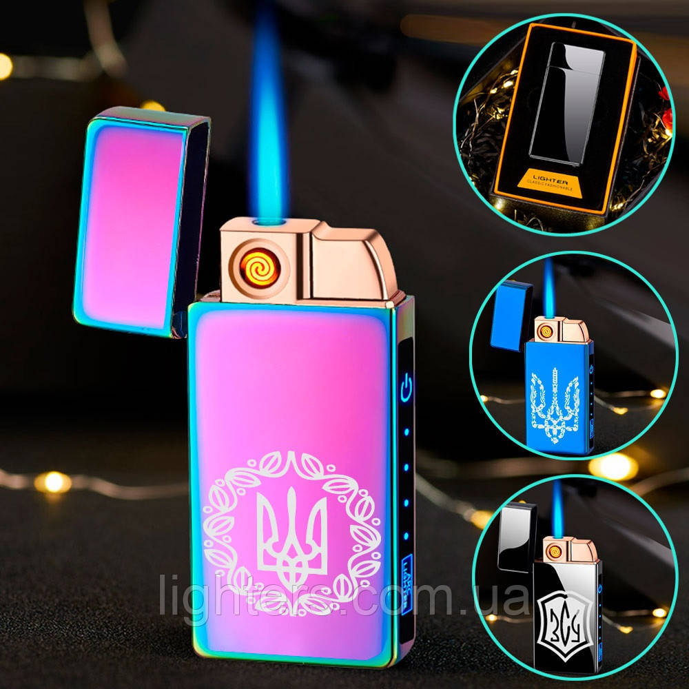Електронна запальничка USB + турбо в подарунковій упаковці LG-608U1