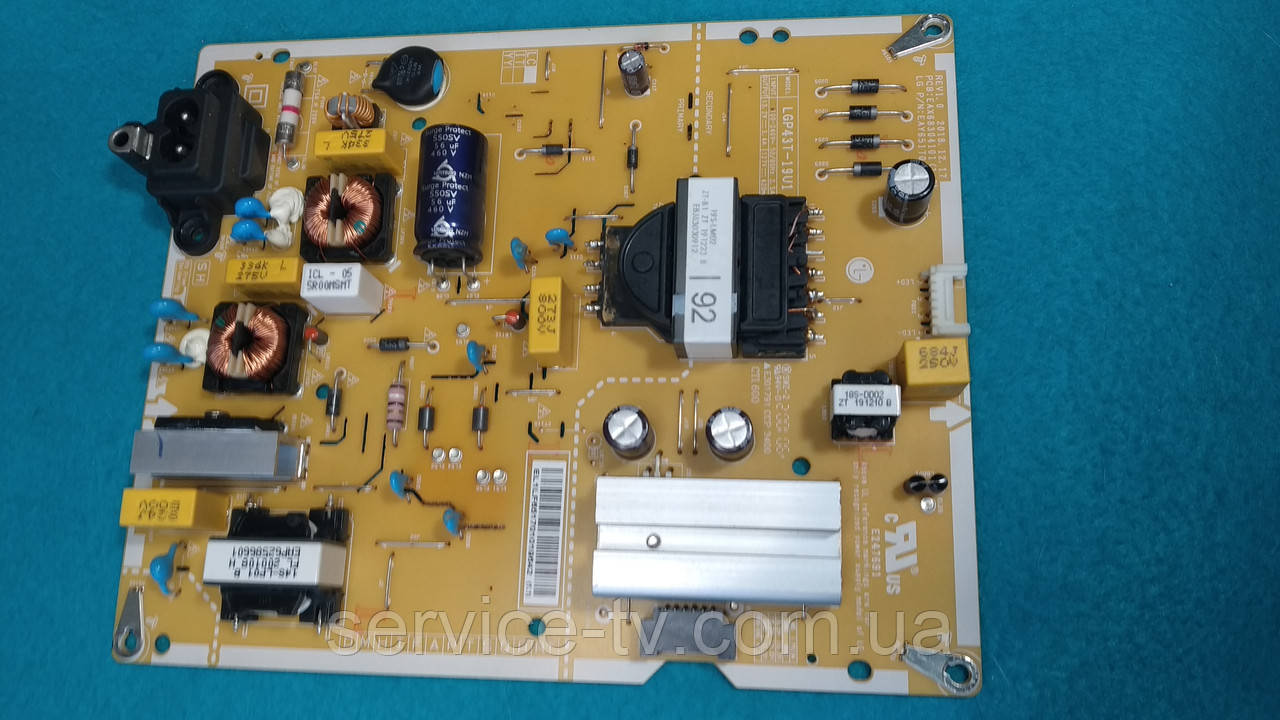 Блок живлення EAX68304101(1.7) телевізора LG 43UM7450PLA