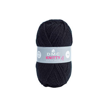 DMC Knitty 4 50 гр, колір Чорний 965