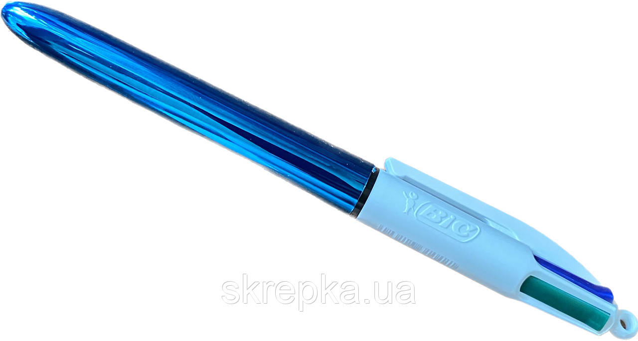 Ручка кулькова BIC 4 Colours Shine синя