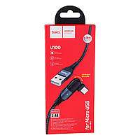 Кабель USB Hoco U100 Orbit Micro Цвет Чёрный