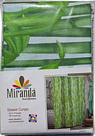 Шторки для ванної кімнати Miranda з малюнком (бамбук), Ткань з пропиткою 2.00×180