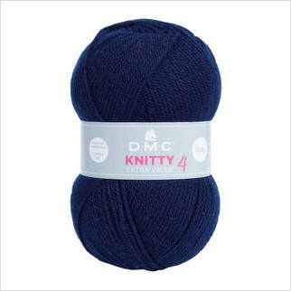 DMC Knitty 4 50 гр, колір Темно-синій 971