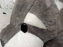 М'яка іграшка з пледом усередині Песик Боба, сірий, фото 4