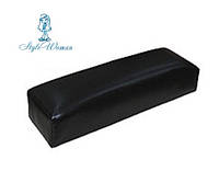 Подставка подлокотник для маникюра подушка из кожзама черная