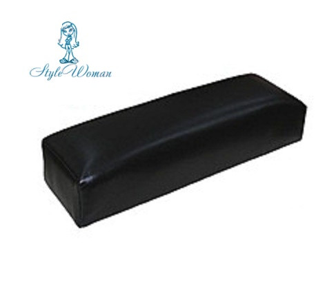 Підставка підлокітник для манікюру подушка зі шкірозамінника чорна