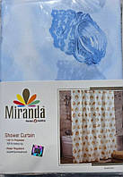 Шторки для ванної кімнати Miranda з малюнком (Star Fish), Ткань з пропиткою 2.00×180