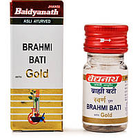 Брахми Бати с золотом Байдьянатх 25таб, Brahmi Bati with gold, Baidyanath, Аюрведа Здесь