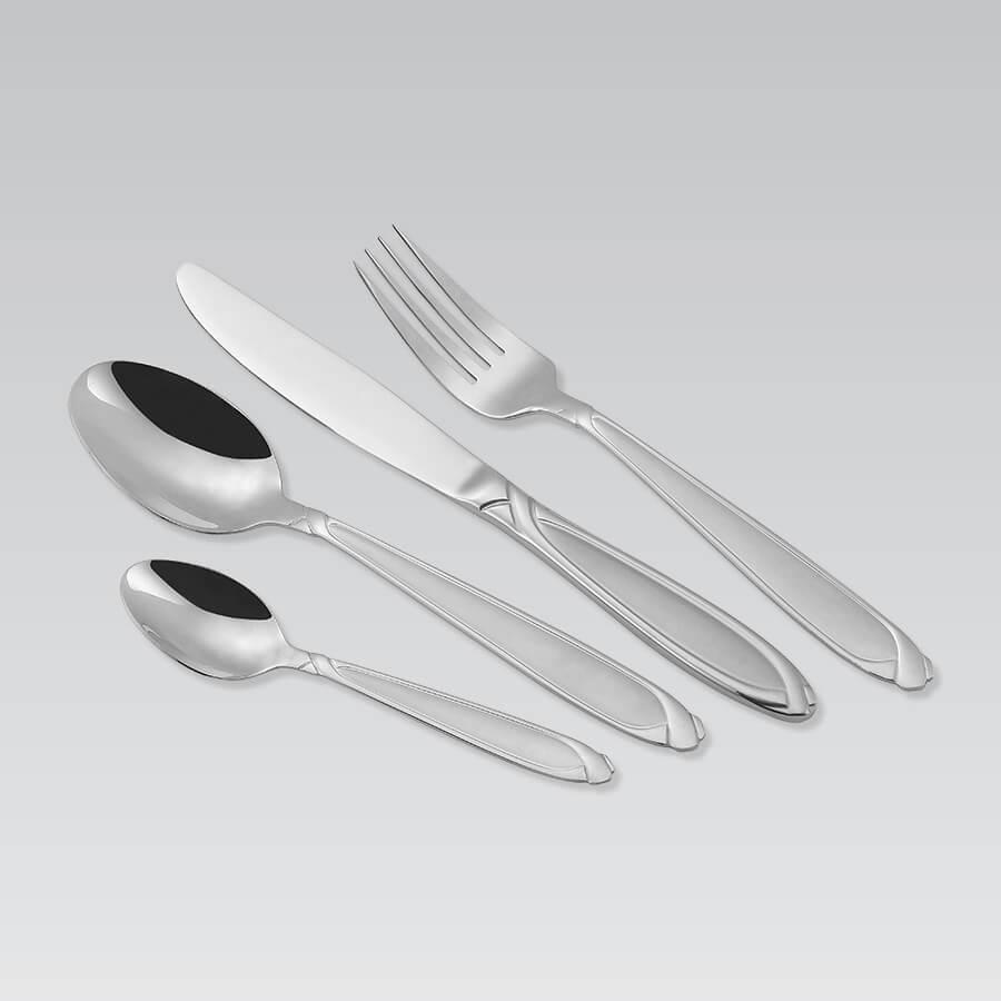 Набір столових приборів Maestro MR-1511-24, 24 предмети, нержавіюча сталь, для 6 персон