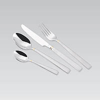 Набір столових приборів Maestro MR-1517G-24, 24 предмети, нержавіюча сталь, для 6 персон