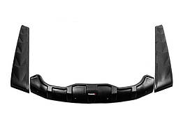 Комплект накладок на капот DRAGON EuroCap для Nissan Navara 2006-2015 рр. ABS-пластик (3 шт)