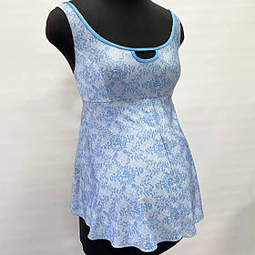 Роздільний купальник - танкіні для вагітних із супер-стрейчевого трикотажу біфлекс S Dissanna Блакитний 4104-3