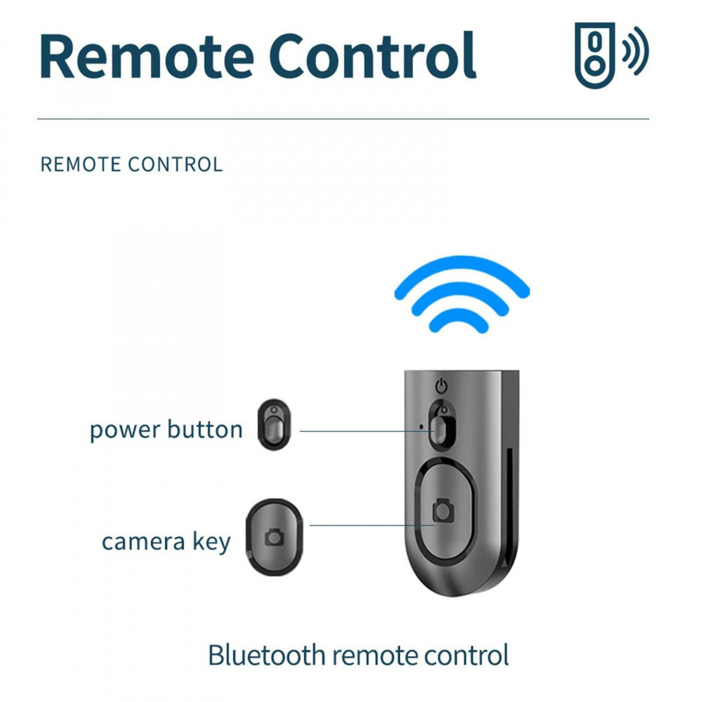 Монопод-штатив L16 с Bluetooth кнопкой и дополнительным креплением для камеры,LED лампы,GoPro - фото 5 - id-p1935649401