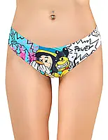 Яскраві жіночі трусики з принтом, комплект 3шт, невидимі шви, еластичні