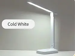 Настільна сенсорна акумуляторна LED Лампа-колір білий 3 режими світла