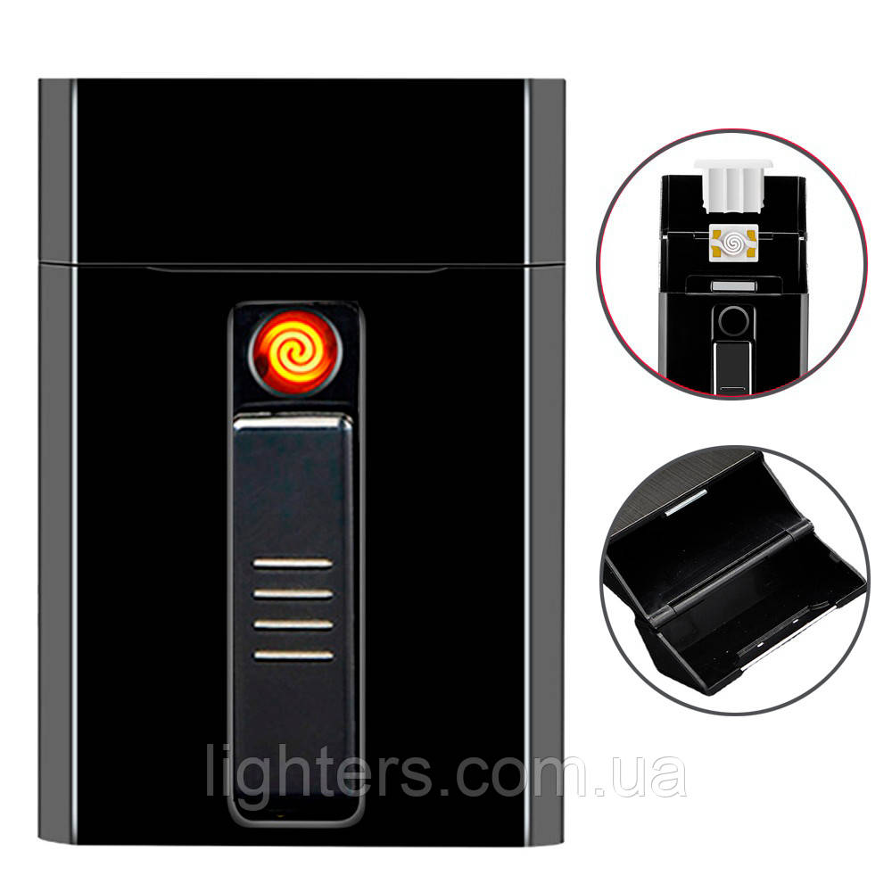 Запальничка usb з футляром у подарунковому пакованні 33369, фото 1