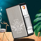 Запальничка usb ЗСУ з футляром у подарунковому пакованні US-650U1, фото 2