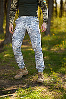 Мужские пиксельные брюки для военных осень-весна , Армейские тактические штаны пиксельные светло-серые U hops