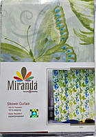 Шторки для ванної кімнати Miranda з малюнком (Sare), Ткань з пропиткою 2.00×180