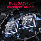 ⇒ FiiO KA5 - портативний підсилювач, ЦАП на двох CS43198, Jeck 3.5 / 4.4, Android / iPhone, фото 7