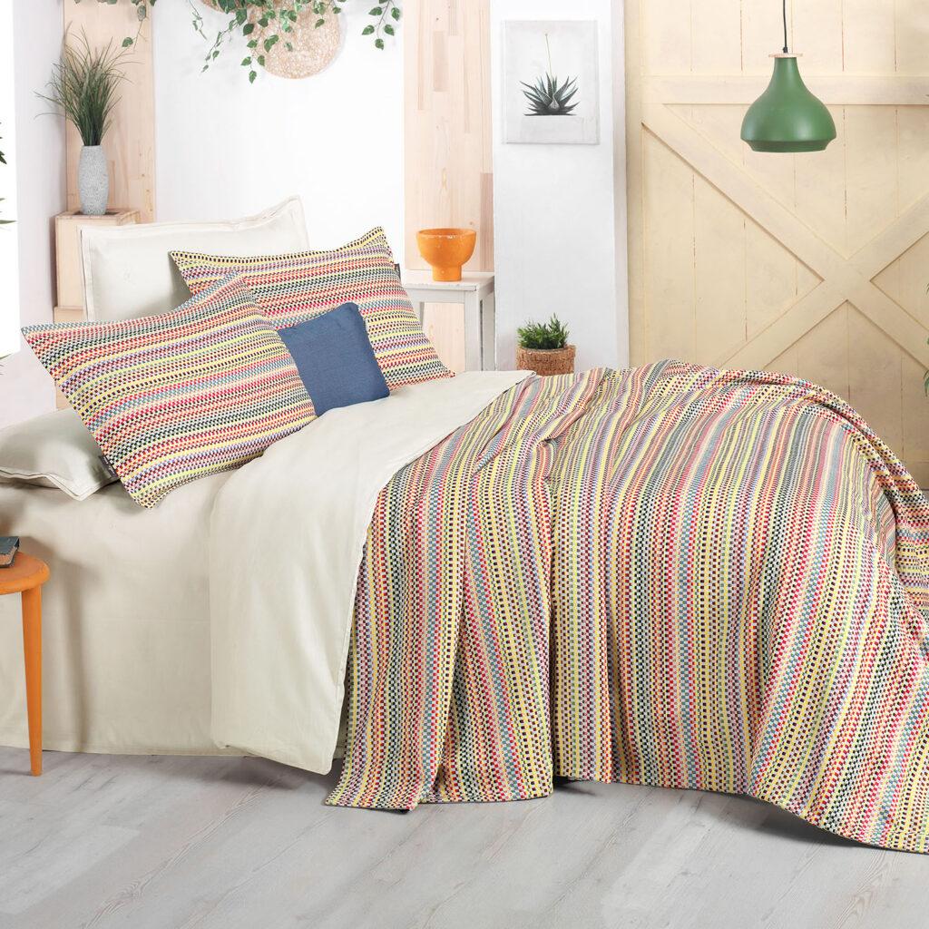 Missoni Покривало натуальне з подушкой і наволочками 240X260 см. Кольоровий