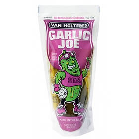 Кислий гострий огірок Van Holten's Jumbo Garlic Joe Pickle 196g