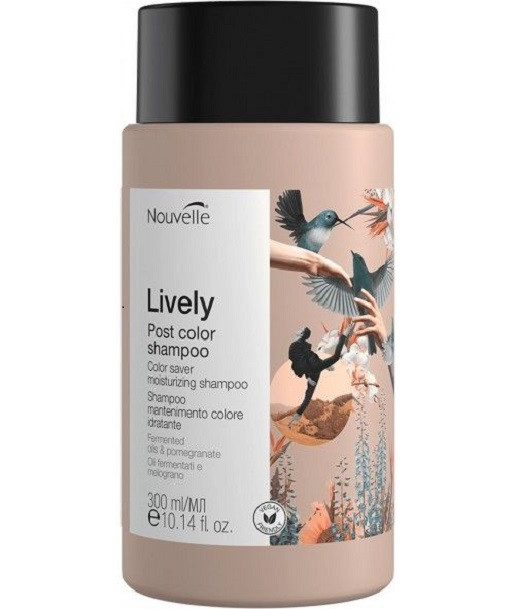 Шампунь Nouvelle Lively Post Color MOISTURIZING Shampoo для фарбованого волосся 300 мл