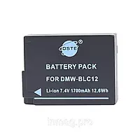 Аккумулятор DSTE для Panasonic DMW-BLC12, 1700 mAh
