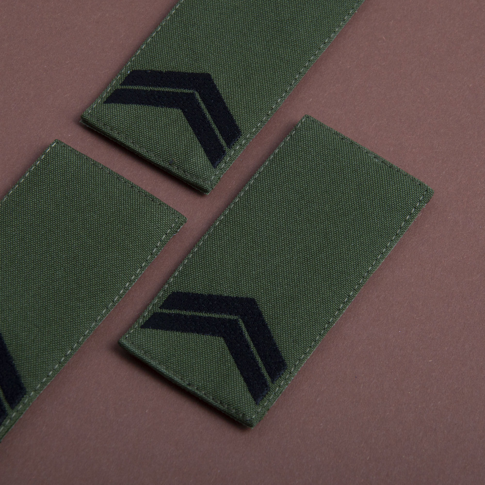 Купить Шеврон нашивка на липучке погон звания ВСУ Капрал 5х10 см ...