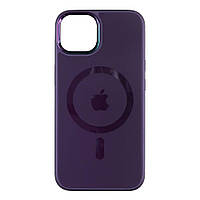 Чехол TPU+PC Foggy with Magsafe для Iphone 12 Pro Max Цвет Purple