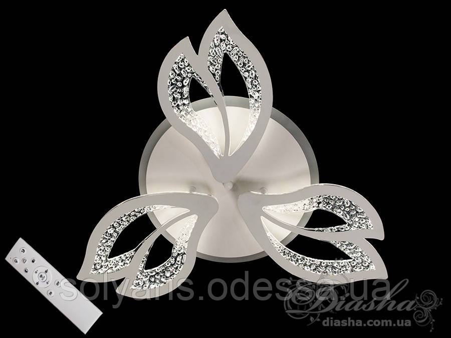 Красива сучасна люстра MX2546/3WH LED 3color dimmer, фото 1