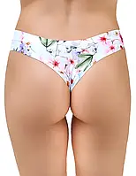 Яскраві жіночі трусики з принтом, комплект 3шт, невидимі шви, еластичні