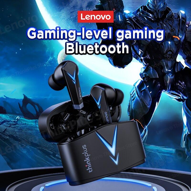 Ігрові Навушники Lenovo  LP6 Чорні  Блютуз  Леново GM2 Pro