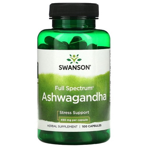 Вітаміни Swanson Ashwagandha 450 mg (100 капсул.)