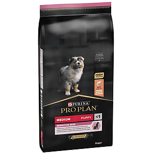 Purina Pro Plan Puppy Medium Sensitive Salmon для цуценят із лососем 12 кг