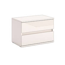 Тумба приліжкова в спальню з ЛДСП 2Ш Лілу Кашемір глянець Миро-Марк