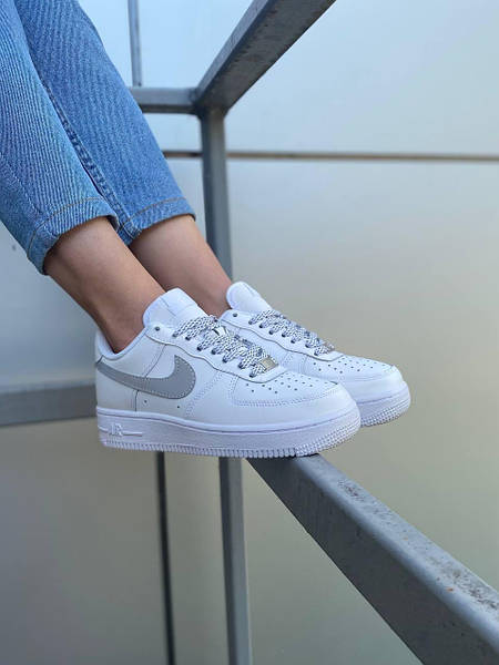 Nike air force 1 white reflective 2025