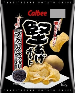 Чіпси Calbee Kataage Potato Chips Black Pepper Taete 65g, фото 1