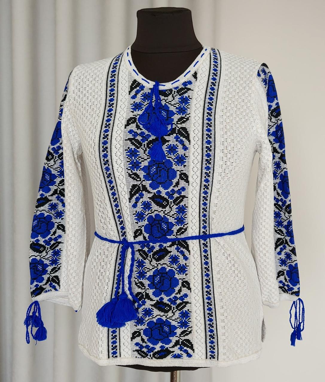 Жіноча блуза вишиванка з малюнком троянд (з 46 по 66 р), фото 1