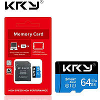 Карта пам'яті KRY micro SD 64Gb U3 A1 class 10