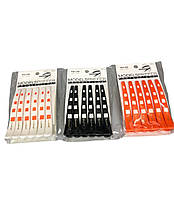 Затискач для волосся перукарський з резинкою 6 шт