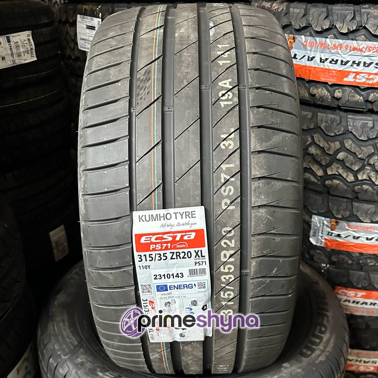 Літня шина Kumho Ecsta PS71 SUV 315/35R20 110Y (Задні для BMW X5, X6)