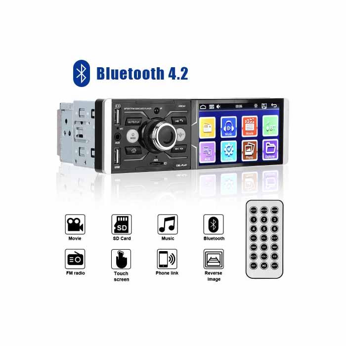 Автомагнітола 1DIN MP5 4063AI (RGB підсвічування + DIVX + MP3 + USB) сенсорний екран 4,1"