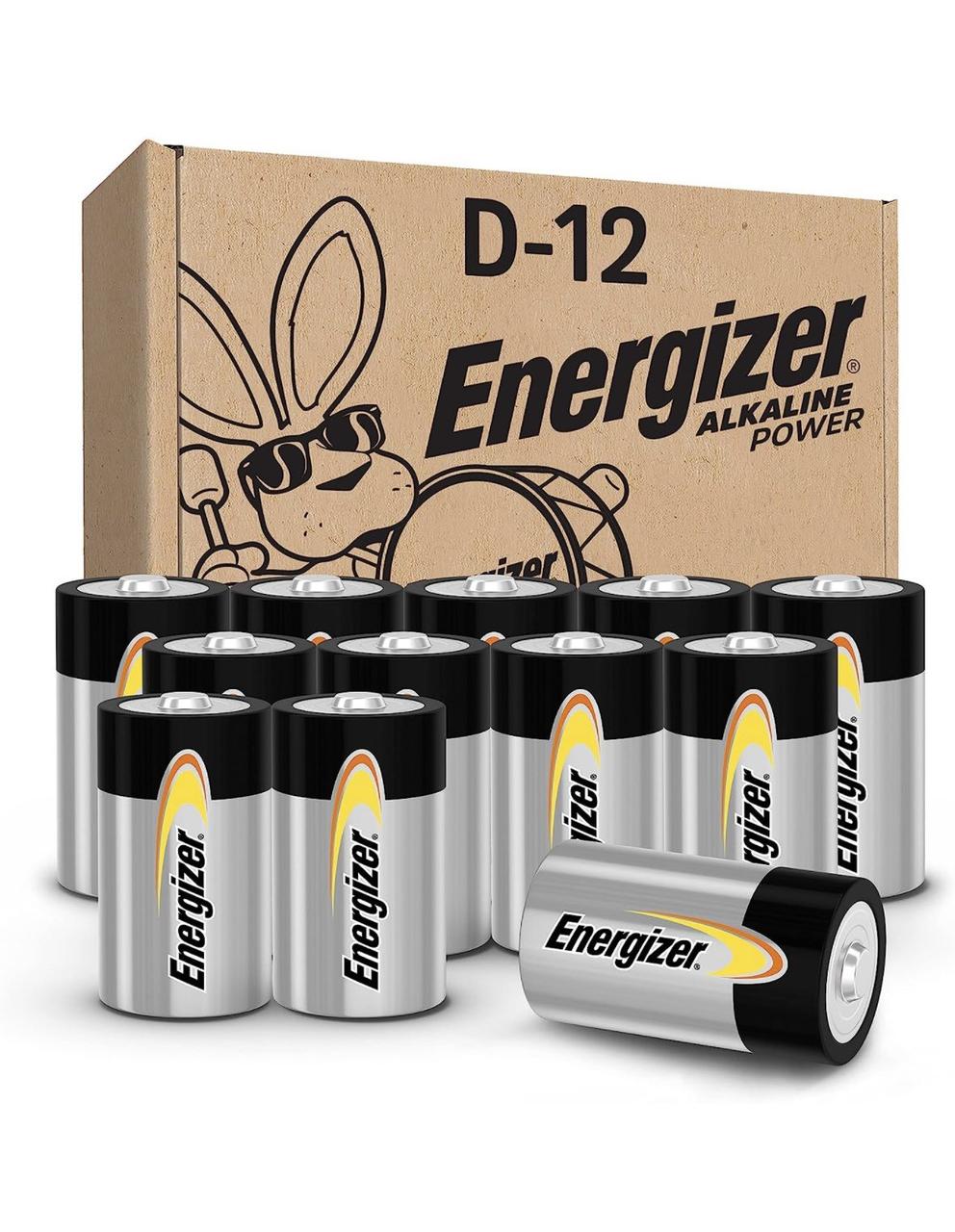 Батарейка Energizer Alkaline Power D bat Alkaline 12шт Basic