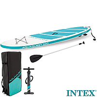 Дошка для SUP серфінгу Intex SUP-БОРД 68242 Блакитна "Aqua Quest" 320*81*15 см