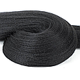 Канекалон Easy Braid однотонний чорно-сірий Довжина 65 см Вага 90 грам Низькотемпературний 100-150 ° С 1ВEZ, фото 3