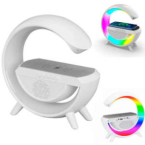 Нічник з Bluetooth Колонкою 3в1 Smart Light Sound RGB Machine з бездротовою зарядкою 15W BT2301